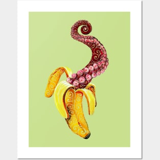 Swirly Mutant-Banana Posters and Art